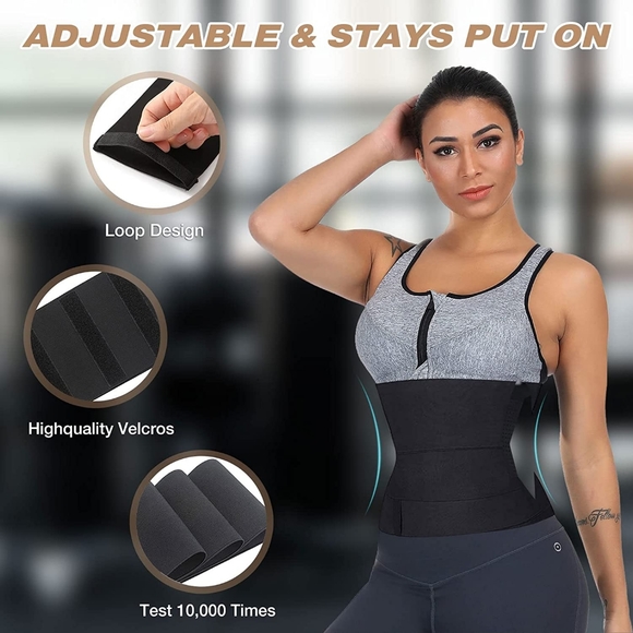 🆕️Waist Wrap with Loop Design Waist Trainer Snatch Tummy Weight Loss - Picture 5 of 9
